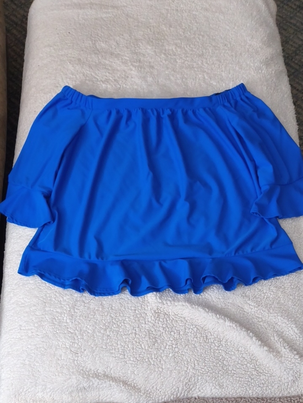 Jude Connally Electric Blue Off-Shoulder Top